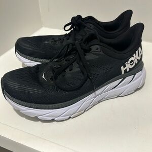 Hoka clifton black womens tenis sz8